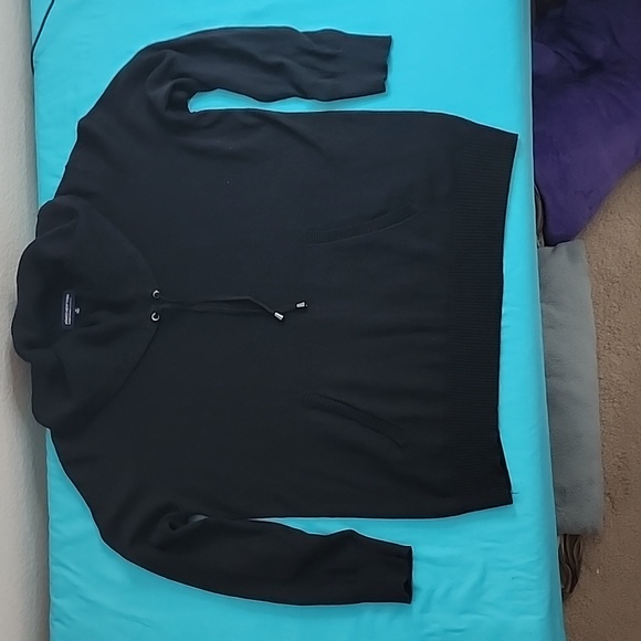 Jones New York Signature Cowel Neck Black Sweater - Picture 7 of 14